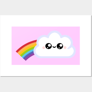 Kawaii Cloud Posters and Art